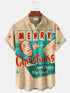Men's Christmas Funny Graphic Short Sleeve Hawaiian Shirt